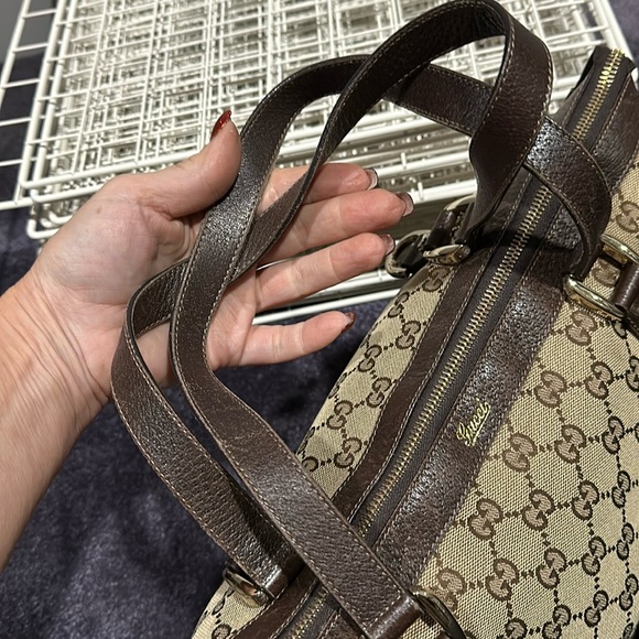 Gucci Abbey GG brown shoulder canvas bag! - Picture 17 of 17